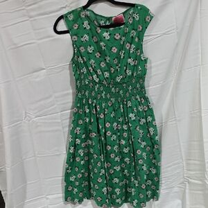 Green Floral Dress